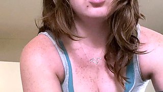 Amateur striptease and Solo masturbation
