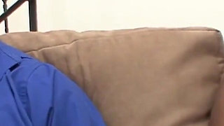 Coffee Brown teen sucks and fucks old cock for hot cum
