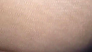 Ass in Pantyhose Being Rubbed with It