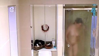 Spying on my gorgeous showering stepsister 22