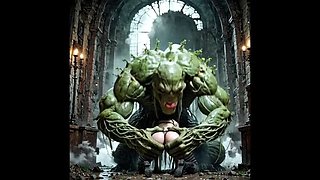 AI Dungeon Sluts 57: Kleio Fucked By Moss Monster With AI Voice - Big Cock Blowjob & Deep Throat Teen