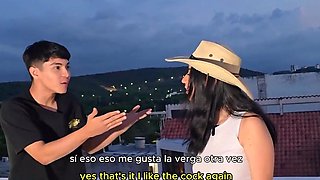 BED SHARING WITH NAIVE FOREIGN COLLEGE GIRL APRIL ADDAMS