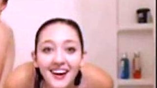 Hairy Amateur Lesbians in the Shower