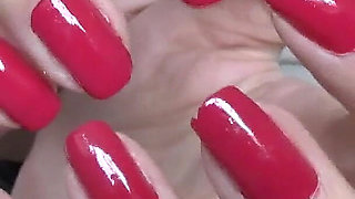 Classic Elegant Red Fingernails in the Afternoon, Lady Victoria Valente
