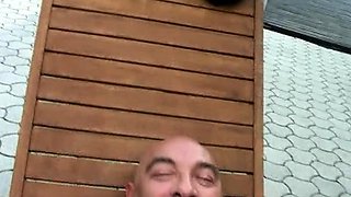 Puma Swede busty milf alone outdoor fingering