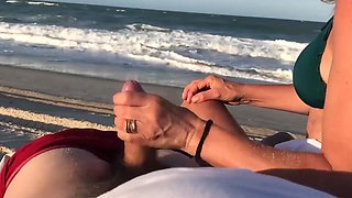 Beach sex is the craziest way to have heavy orgasm for a cock