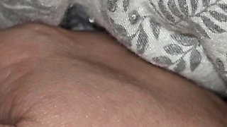 Step mom hand help step son dick with low erection