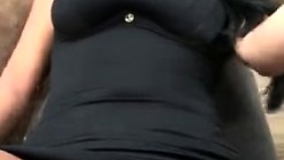 Blonde tight pussy babe solo toy fun in glamour masturbation