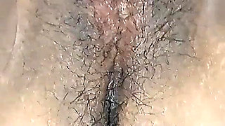 WildEnglishBBW spreading my hairy pussy rubbing my clit cumming