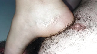 Big horny pussy cumming multiple times with cuckold fucking her pink hole