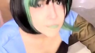 Cunt fucked amateur bitch gives blowjob in POV