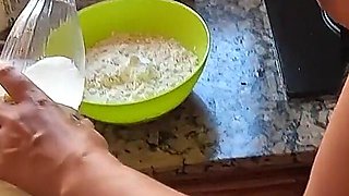 Cooking with Piss and Cum Part 1 - Pancake