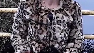 Wanilianna in Layered Nylons Is Performing a Golden Shower Show in a Public Place
