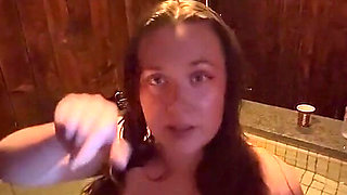 Hot Tub BJ and Cum on Tits