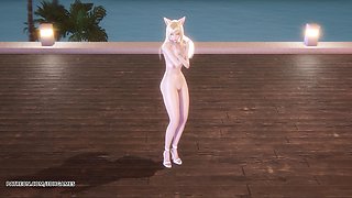 [mmd] Chung Ha - Sparkling Ahri Sexy Naked Dance League of Legends Uncensored Hentai 4K