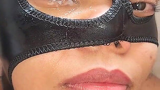 3 Months Pregnant Woman Testing New Long Vibrator and Getting Cumshot in Her Eye at the End