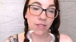 Glasses and Gape: 11-min Dental Speculum-stretched Drool Session