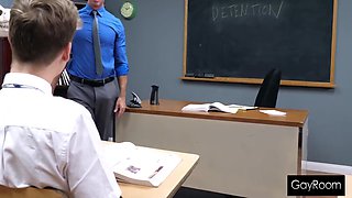 Detention Twink Gets A Fat Cock Wedged Up As Punishment 10 Min With Jack Baker And Reese Rideout
