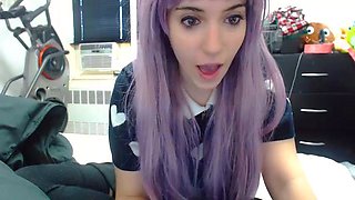 Curly Blonde Teen Records Solo Dildo Masturbation More at