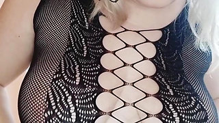 Curvy Girl Teasing You in Sexy Bodysuit
