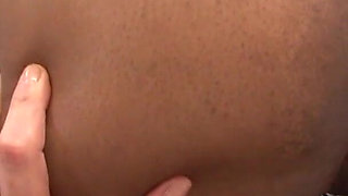 Sexy ebony patient gets her muff drilled