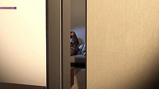 Cheating Wife Fuck the Old Man Big Cock Client (p2) - 3D Animation Hentai
