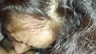 I wasn't sleepy so I sucked his cock so that he would put it in me very hard