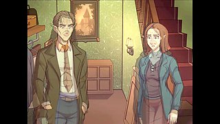 Witch hunter encounters dirty talking witches in wild cartoon fantasy