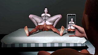 3D BBW Asian milf got fucked so hard by big dick