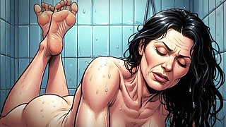 She Hulk: the Depraved Lust of a Green Skinned Slut. MILF in Shower. Visual Novel. Comic. Manga