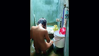 Navrim in Bathing Showering Desi Style