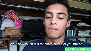 Straight boy with braces bareback fucked by gay latino