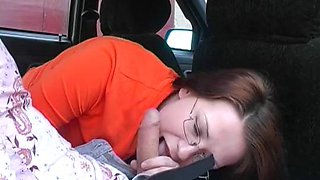 Taken into the mouth in the car in plain sight for 100 bucks