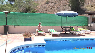 AuntJudysXXX - Getting to Know Busty Hotel Guest Keira on Vacation by the Pool (POV)