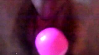 Muffy the Milf Gushes with a Big Black Dildo
