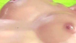 Blonde Girl with Nice Ass and Big Tits Oils and Masturbates