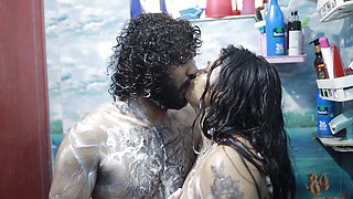 Bath with step sister and romance sex part 1,Vaishnavy and Sharun Raj bath romance with sex, Malayali couple bath romance