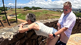 I Just Met This Visitor to Hawaii -- and Here We Are, Outdoors, Playing