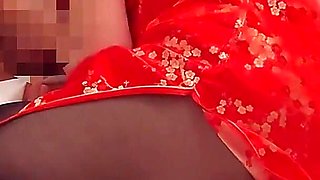 I Want to Flirt with a Cute Girl in Chinese Clothes and Black Pantyhose I Tried Creampie on Flatiron