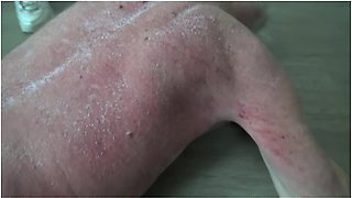 The Home Help Dominate Her Poor Old Patient + Handjob Femdom And Wrestling