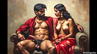 Indian stepfather fucking her stepdaughter when his new sexy wife was in the kitchen