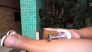 Bootyful sexy TS buttfucked by her lover