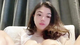 Part 2 Viral Indonesia Cici masturbates while playing with breasts until she spurts