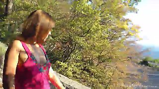 Hairy cutie Era masturbates outdoors - WeAreHairy