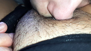 Romantic Lesbian Sex with Licking, Sucking, Kissing Hairy Pussy