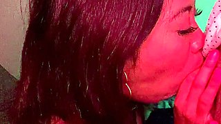 Busty Amateur Redhead Emo Babe Fucking POV