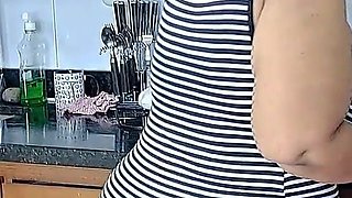 My Stepmother Lets Me Fuck Her in the Kitchen