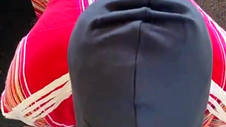 cute girl with huge ass in ski mask deeptroaths massive monstercock POV
