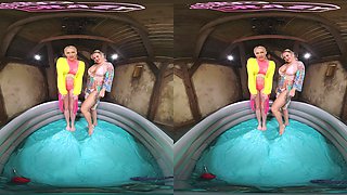 Oil Session In Swimming Pool