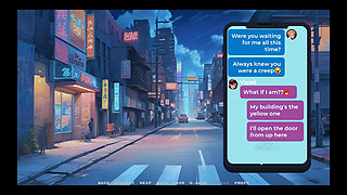 My New Girlfriend Taboo Hentai Game Ep.15 Sexting My GF While Stepsis Twerk on My Hard Cock!